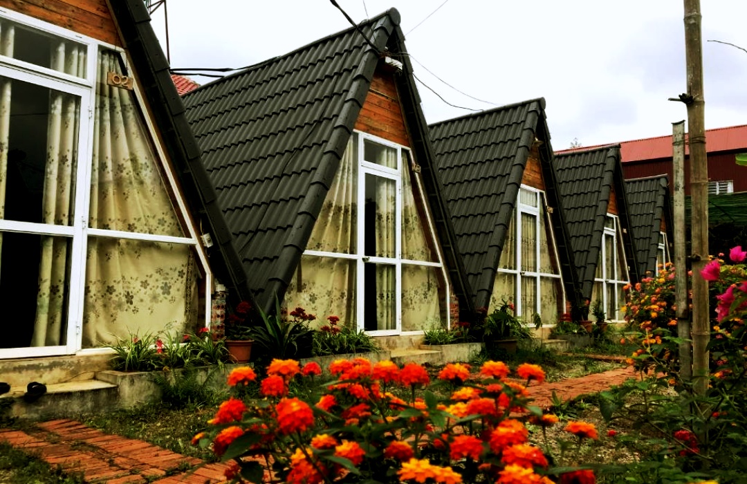 Nhà chữ A lớn- homestay Bình Huy tại Mộc Châu
